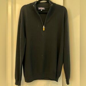 Roundtree & Yorke Black Zip-Up Sweater